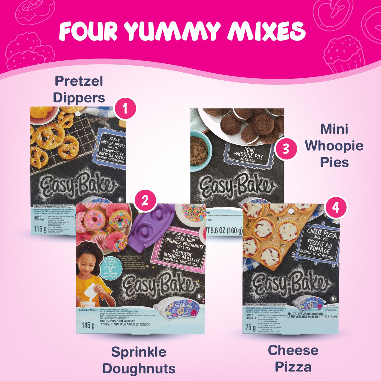 Easy Bake Oven Baking Bundle 6 (Oven + 6 Mixes + Rainbow Sprinkles) - Easy Bake Oven.com