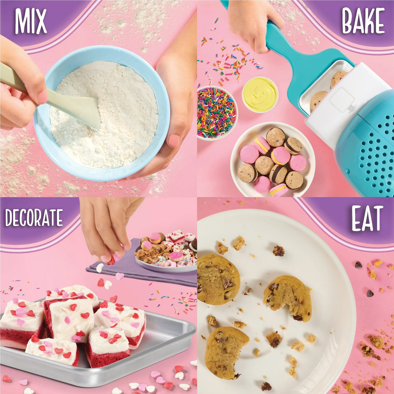 Easy Bake Oven Baking Bundle 6 (Oven + 6 Mixes + Rainbow Sprinkles) - Easy Bake Oven.com